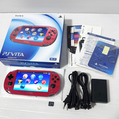 SONY PS Vita Cosmic Red console PCH-1000 OLED with box Tested Import Japan