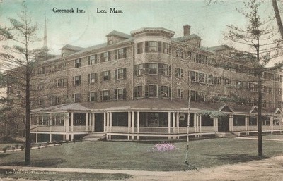 Lee Massachusetts~Greenock Inn~1919 Louis Regnier Albertype Tint Photo Postcard