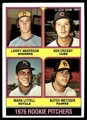 1976 Topps Rookie Pitchers - Larry Anderson/Ken Crosby/Mark Littell/Butch