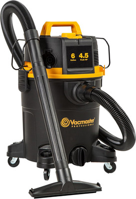 Vacmaster Professional 6-Gal 4.5 HP Wet/Dry Vac w/ Self-Cleaning Filter