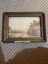 Antique Framed Watercolour Landscape J R Upton 26x34cm #2