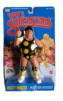 WWE Mattel  LJN Wave-1  Superstars Dusty Rhodes Inklusive Poster  neu / ovp