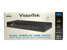 VisionTek VT4000 USB C Docking Station Dual 4K Displays 6 x USB 3.0  901005