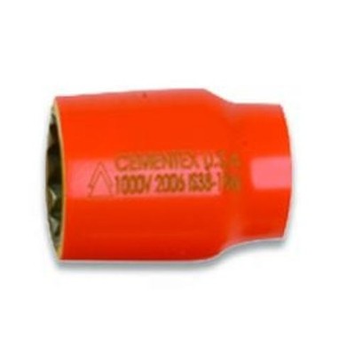 1PC Cementex IS38-22M 6PT Insulated 3/8'' Square Drive Socket, 22mm