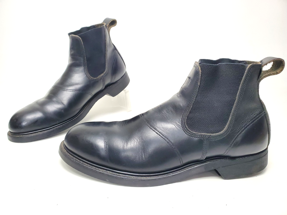 BILTRITE MENS Sleek Black Leather Boots BILTRITE Black Leather Combat Safety ANSI Boots, Men main image 4