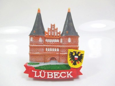 Lübeck Holstentor Schl. Holstein Premium Magnet Poly Souvenir Germany (47)
