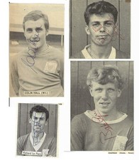 Notingham Forest - Stars of the 60's  -x 4 - hand signed pictures