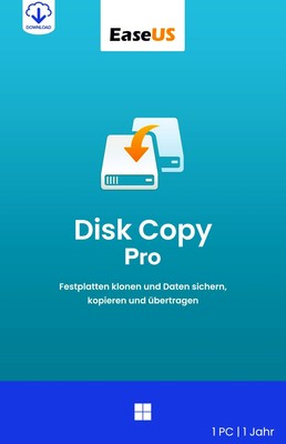 EaseUS Disk Copy Pro Windows 1PC, 1 Jahr, Digitaler Download