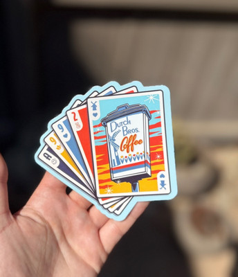 DUTCH BROS COFFEE THEMED DECK OF CARDS STICKER DROP JULY 2ND 2025 ...