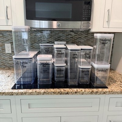 OXO Good Grips POP Containers + Other Brands 25 Piece Set Clear Pantry Storage