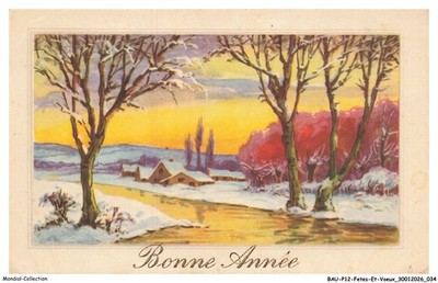 BAUP12-0673-FETE ET VOEUX - Bonne année - Wohnen