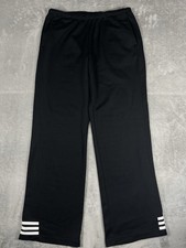 adidas Classic Y2K Offset Stripe Track Pants Women s M Black w/White Stripes VTG