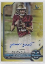 2021-22 Bowman U Chrome Prospect Yellow Refractor 59/75 McKenzie Milton Auto 5ov