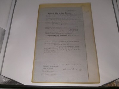 1867 Bond and Warrant Doc. $1000 Dublin in Montgomery County , PA