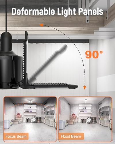 LED Garagen Deckenleuchte - 6er Pack verstellbar 60000lm 6+1 Paneele - 6er Pack - Bild 5 von 7