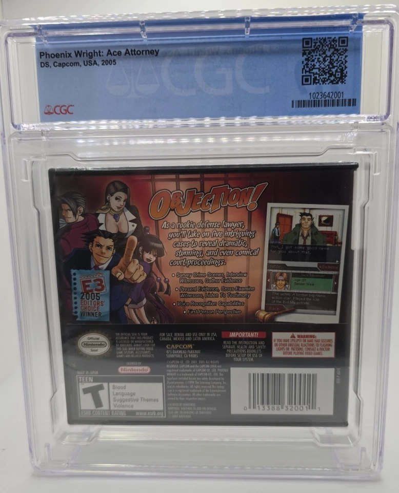 Phoenix Wright Ace Attorney Nintendo DS Sealed CGC Graded 9.9 A++ Seal - Image 4 of 4