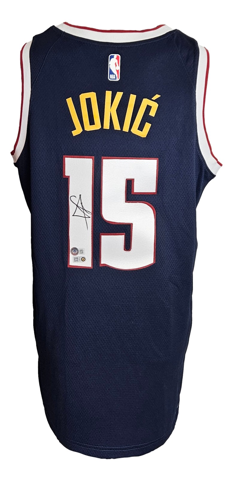 Dwyane Wade Autographed Signed Miami Heat Nikola Jokic Denver Nuggets Nike Icon Edition Swingman Jersey BAS ITP 