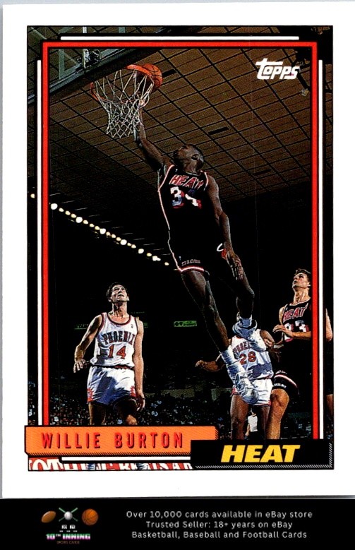 1992-93 Topps BASKETBALL #62 Willie Burton
