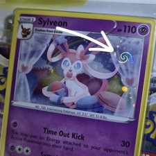 HD GALAXY SWIRL 🌀💫 SIGILLATO Sylveon SWSH211 Holo Promo Blister Carta Pokemon