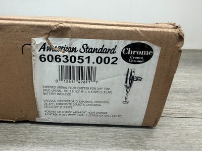 American Standard 6063051.002 Ultima Selectronic Touchless Auto Flush READ*