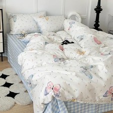 Butterfly Duvet Cover Queen Size Queen No Comforter Butterfly Gingham