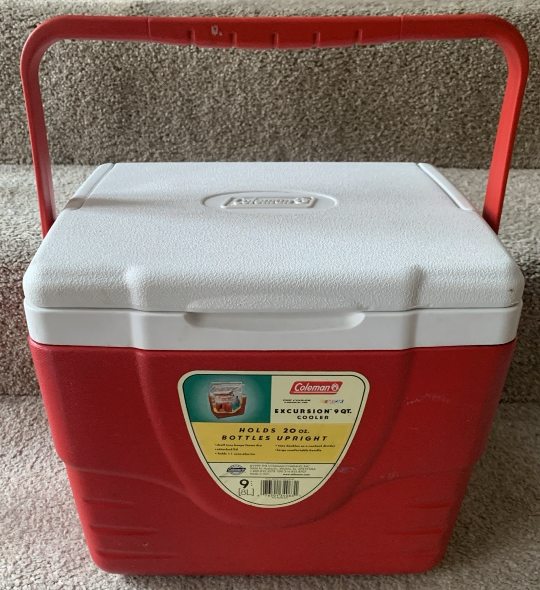 9 Qt Red Made Usa Lunch Box Model 6209-735
