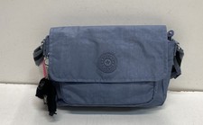 Kipling Blue Recycled Fabric Flap Messenger C...