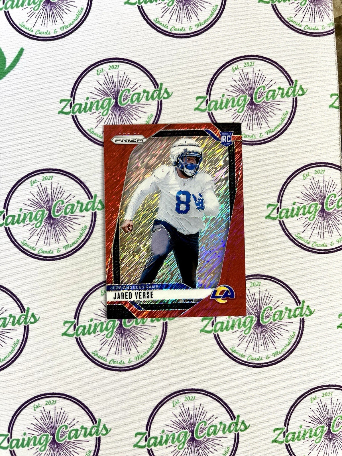 Jared Verse 2024 Panini Prizm #341 Red Shimmer FOTL Rookie RC /35 DROY