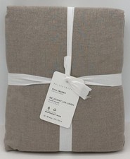 Pottery Barn Belgian Flax Linen FULL / QUEEN Duvet Cover  Dark Flax