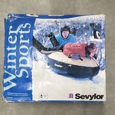Sevylor Sno Pro LGS4250 46" Heavy-duty Downhill Snow Tube Beige Blue Kids