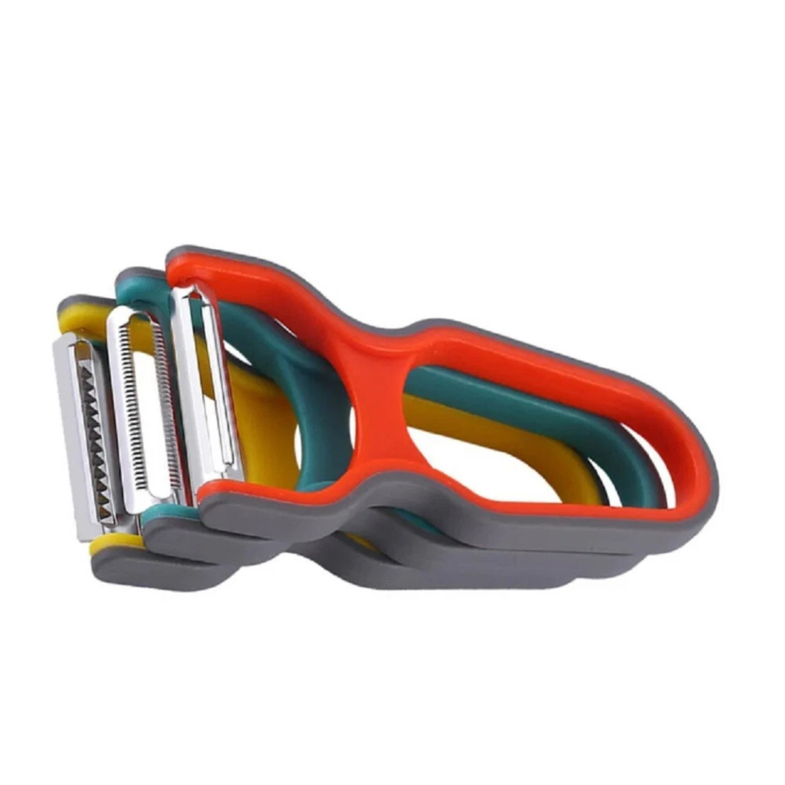 3 Vegetable & Fruit Peeler Set–Stainless Steel Potato Peeler Sharp Swivel Cutter