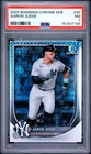 151637148 Aaron Judge 2025 Bowman Chrome Mega Box #99 Mojo Refractor PSA 7