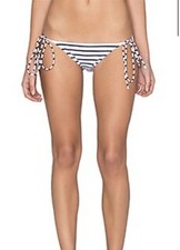NWT Rachel Pally S Atlantic Stripe Ibiza Tie Side Bikini Swim Bottom 130641