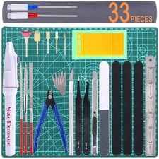 33Pcs Gundam Model Tool Kit Gunpla Tools Set Modeler Basic Tool Craft Set Hob...
