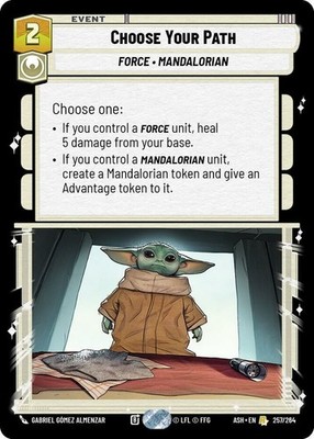 x1 Choose Your Path R Star Wars Ashes of the Empire M/NM
