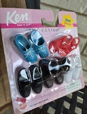 VTG Mattel Barbie Ken Doll Cool Shoes Set 5 Pair 67036 NOS 1999