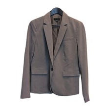 Ann Taylor Women  s size 8 Brown Blazer Jacket NWOT One Button Faux Pocket