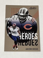 2021 Panini Absolute Football Unsung Heroes #UH16 - Akiem Hicks - Chicago Bears