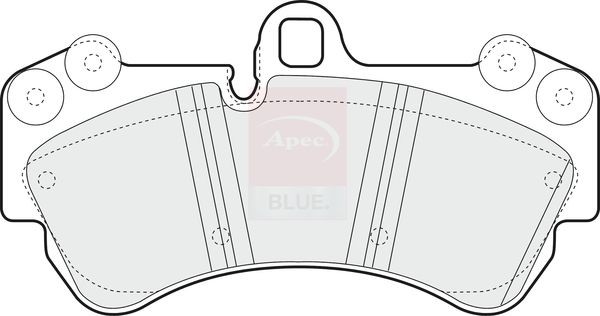 Apec Blue Brake Pads Set Front PD3591 7L0698151F 95535193900 95535193901 New