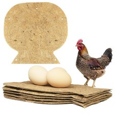 Chicken Nesting Pads, Chick Nest Box Liners, Natural Jute Fiber Nest Box Bedd...