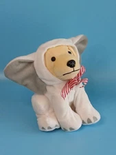 RAISING CANE'S 2016 Silly for the Season White Elephant Collector Plush Dog 7"