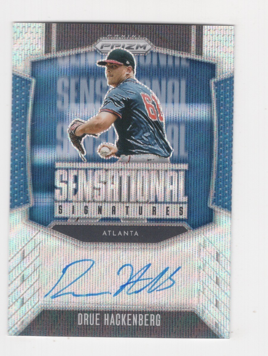2026 PANINI PRIZM WAVE PRIZM 96/199 SENSATIONAL SIGNATURE DRUE HACKENBERG BRAVES