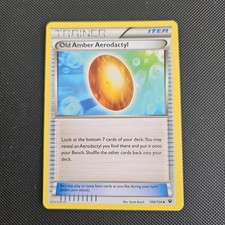 Old Amber Aerodactyl 106/124 Uncommon Fates Collide Pokemon NM