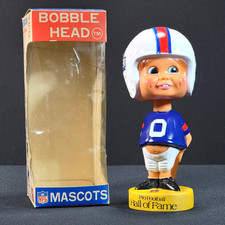 1975 Pro Football Hall of Fame Museum Bobblehead Mascot Vintage Collectible Box