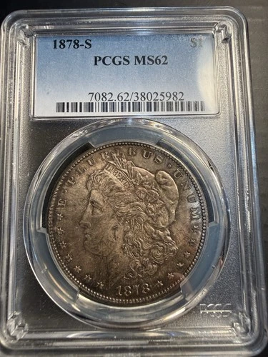 1878-S Morgan Silver Dollar PCGS MS62