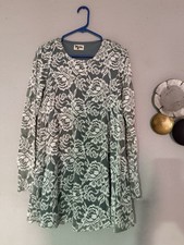Show Me Your Mumu Mini Dress Long Sleeve Lace Sleeve Boho Women's M