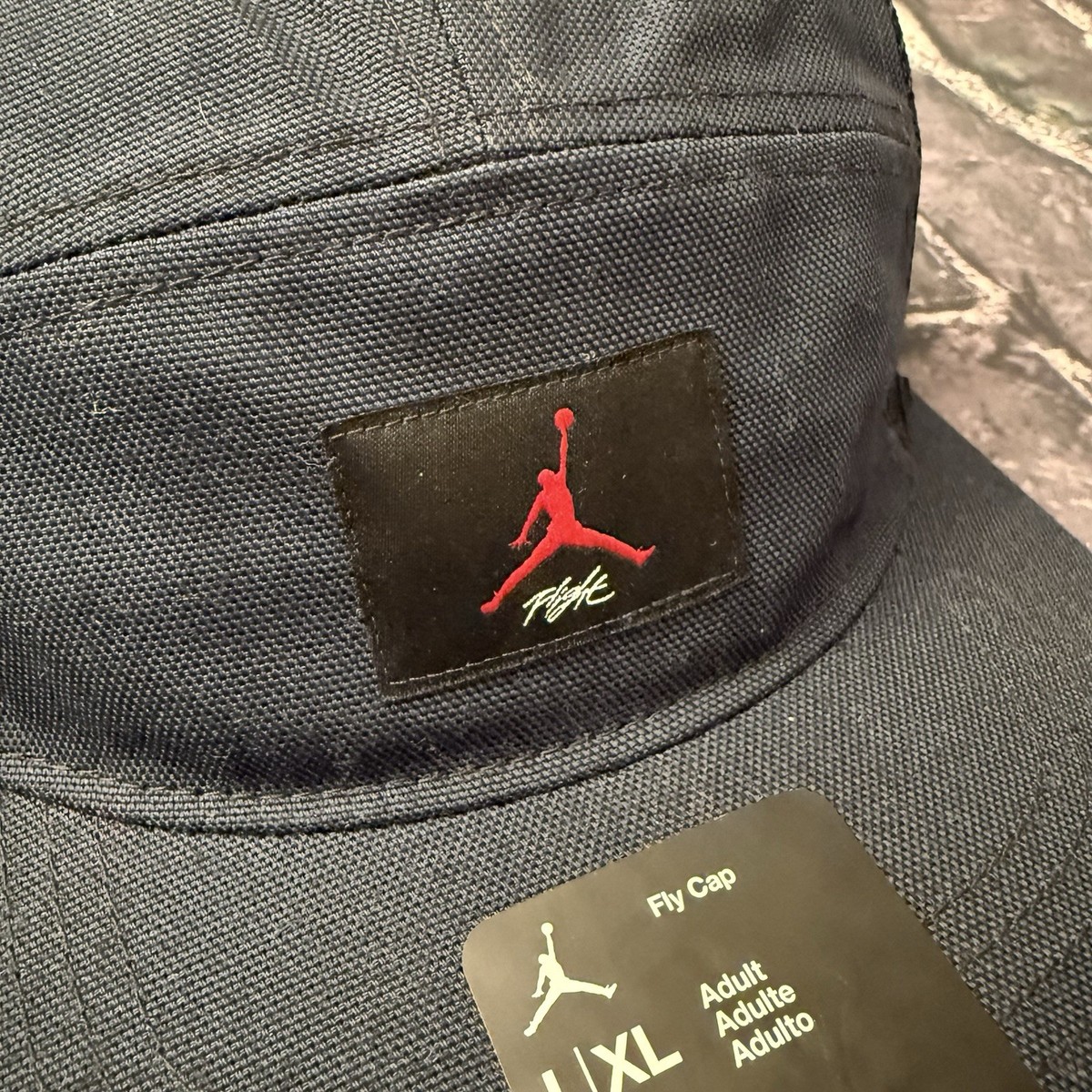 Air Jordan 5 Panel Hat Men's L/XL Infrared Jumpman Strap Back Fly