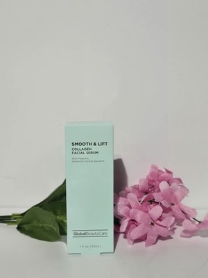 Global Beauty Care Smooth & Lift Collagen Facial Serum Hyaluronic Acid 1 fl oz