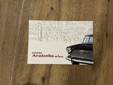Orig. BORGWARD Arabella De Luxe Prospekt Brochure Auto Oldtimer KFZ G2