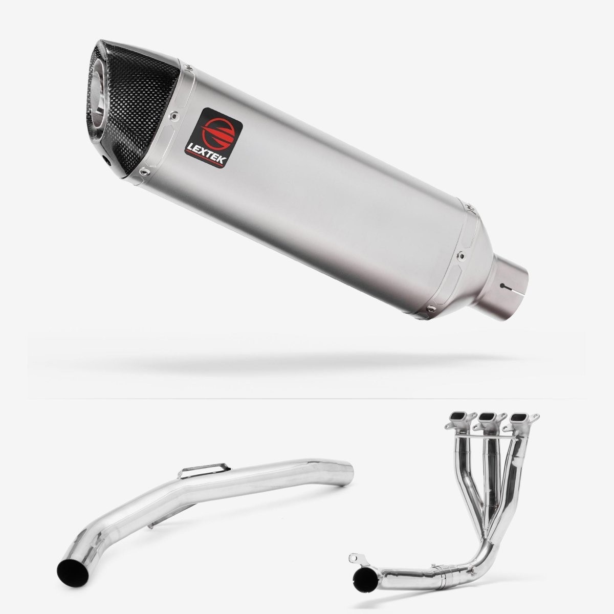Lextek Stainless Steel VP1 Matt 300mm Exhaust with Link Pipe Easy to Replace